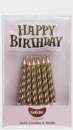 Gold Twist Candles with Motto